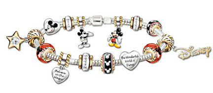 Walt Disney 110th Anniversary Celebration Mickey Mouse Charm Bracelet