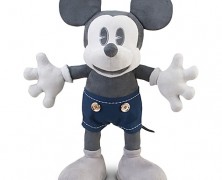 d23 Exclusive 25th Anniversary Black & White Mickey Plush