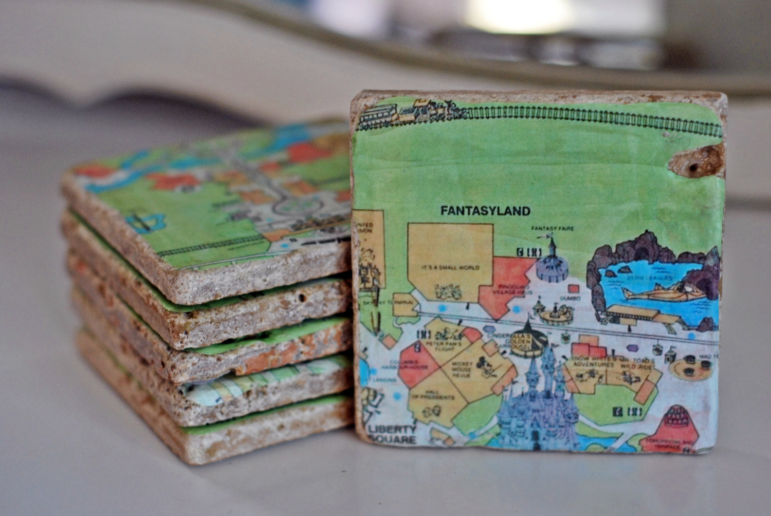 magic kingdom vintage coasters