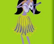 Wahini Hula Girl Fridge Magnet by SHAG