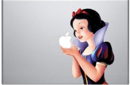 snow white macbook skin