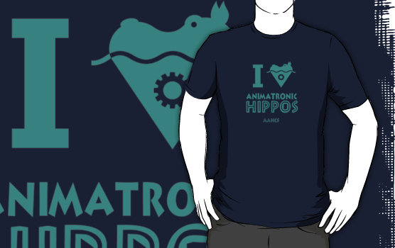 animatronic hippos