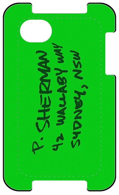 1-p sherman iphone case