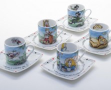 Alice in Wonderland Teacups and Saucers