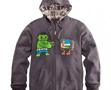 Game Over Hulk and Iron Man Hoodie for Men