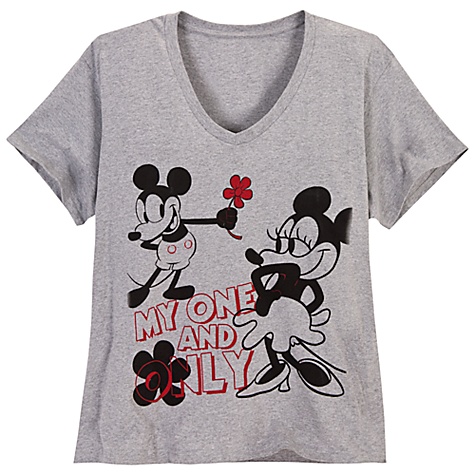 mickey and minnie my one and only tee plus size