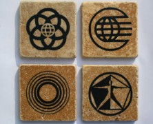 Epcot Symbol Set of Four Coasters
