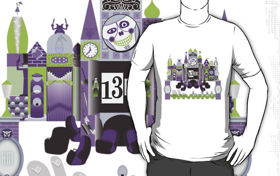 haunted mansion small world mashup tee