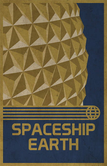 spaceship earth poster