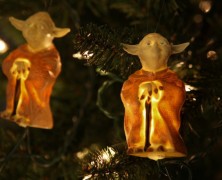 Star Wars Holiday Lights Yoda and R2D2