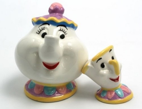 Mrs Potts and Chip Salt Pepper Shakers