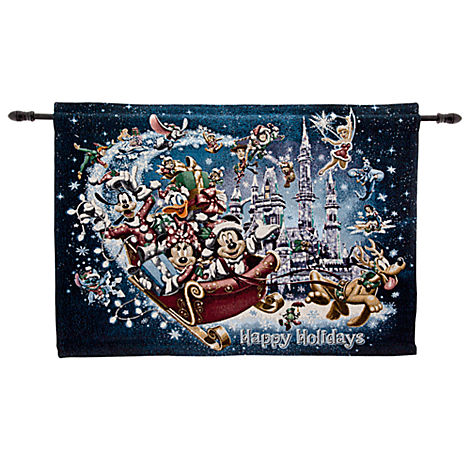 Walt Disney World Happy Holidays Tapestry