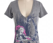Alice in Wonderland V-Neck T-Shirt