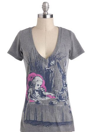 Alice in Wonderland V-neck Tee