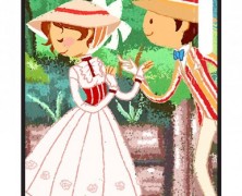 Mary Poppins and Bert iPhone 5 Case