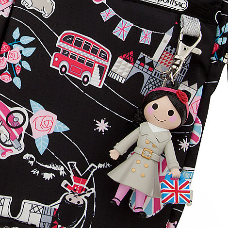 it's a small world london ipad case by le sportsac close-up of super-cute girl charm