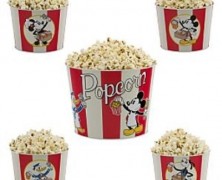 Mickey and Friends 5 piece Tin Popcorn Bucket Set