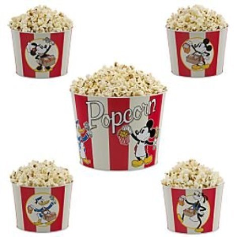 Disney 5 Piece Popcorn Bucket Set