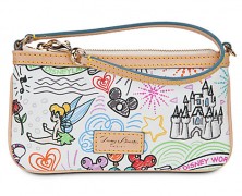 Disney Sketch Leather Dooney & Bourke Wristlet