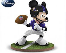 Mickey Mouse NFL Baltimore Ravens Football Collectible Figurine