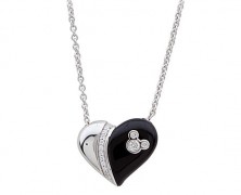 Mickey Mouse Heart Pendant Necklace