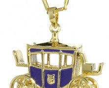 Disney Couture Cinderella’s Coach Pendant Necklace