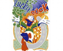 Lucky Duck Donald Duck Giclee Art Print