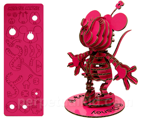 Minnie Mouse Cardboard 3D Puzzle Figure