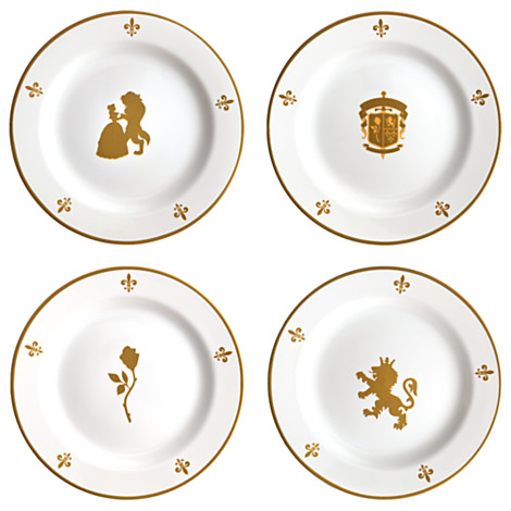 Be Our Guest Set of 4 Dessert Plates - All 4