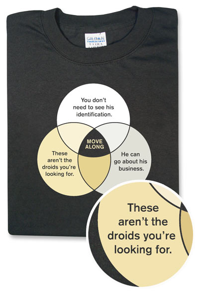 Jedi Mind Trick Venn Diagram Tee