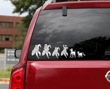 Marvel Superhero Family Car Decals