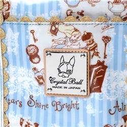 Alice in Wonderland Tote by Crystal Ball Tokyo for Disney Resorts Closeup