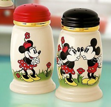 Lenox Disney Love at First Sight Salt and Pepper Shakers