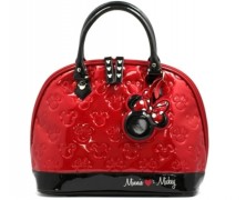 Mickey and Minnie Patent Leather Handbag