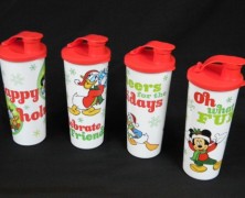 Disney Tupperware Holiday Tumblers