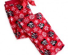 Disney Santa Mickey and Minnie Fleece Pants