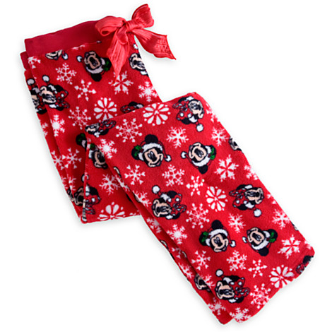 Santa Mickey and Minnie Fleece Pants