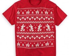 Mickey Mouse Fair Isle Christmas Tee