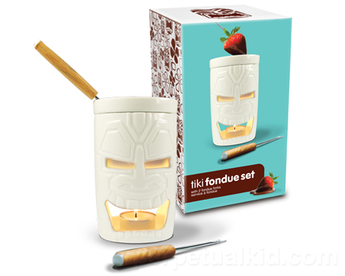 Tiki Fondue Set