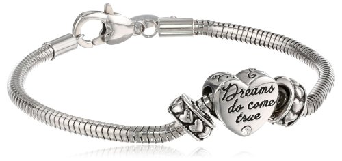 Disney Stainless Steel Dreams Come True Charm Bracelet