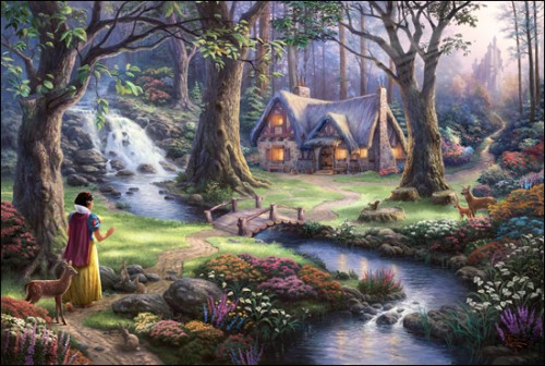 disney thomas kinkade snow white puzzle