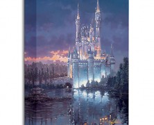Cinderella Castle Royal Reflection Giclee Painting