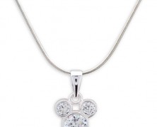 Mickey Mouse Sterling Silver Necklace with Pendant