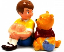 Christopher Robin and Pooh Salt and Pepper Shakers