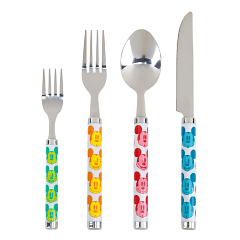 mickey mouse summer fun flatware set