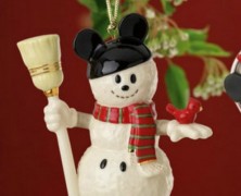 Disney Mickey Mouse Snowman Ornament by Lenox