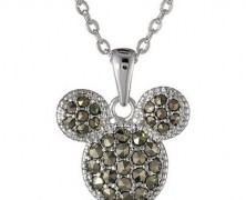 Disney Mickey Mouse Marcasite Pendant Necklace