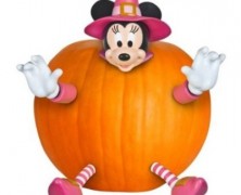Minnie Mouse Pumpkin Decoration