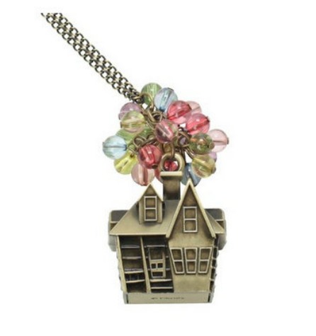 Disney Pixar Up House Beaded Balloons Necklace
