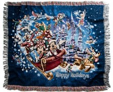Mickey Mouse Happy Holidays Throw